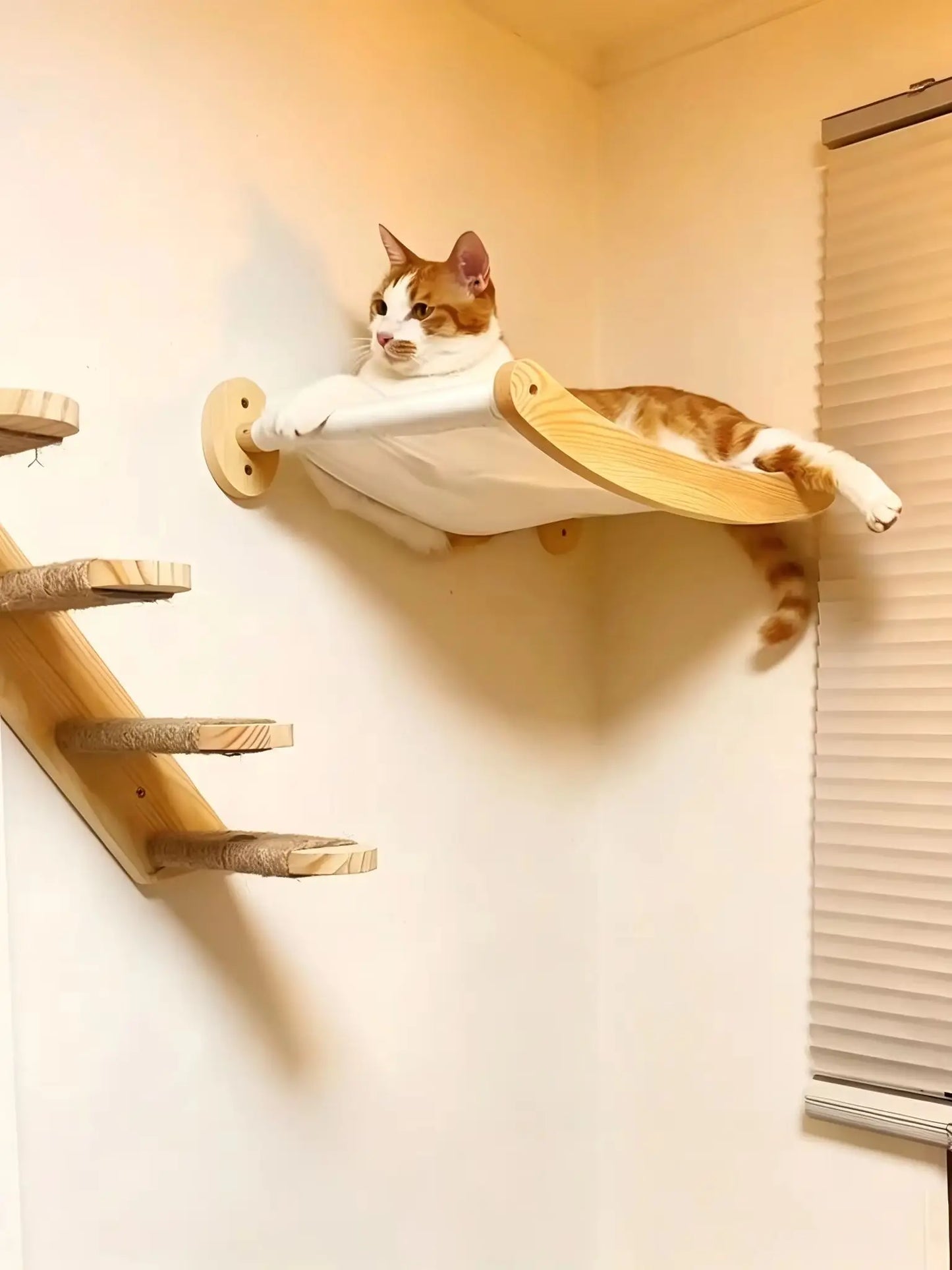 39.4In Wall-Mounted Cat Roped Bridge