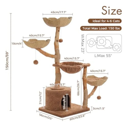 Large Modern Furniture Tree for Indoor Cats