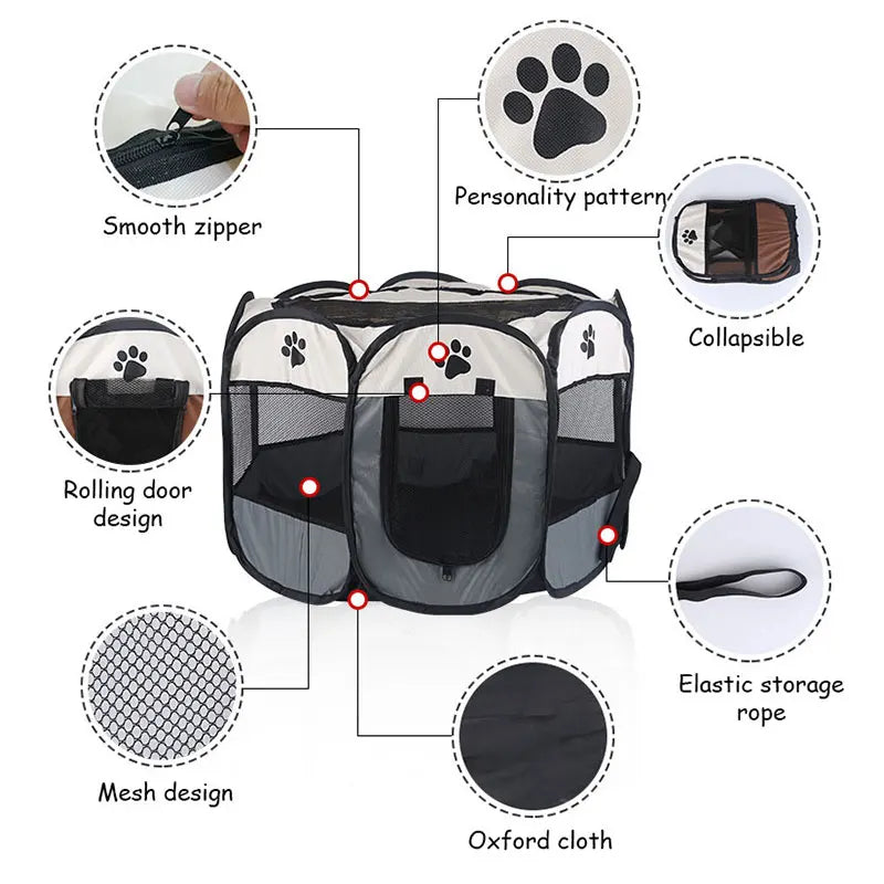Lightweight Portable Folding Pet Tent