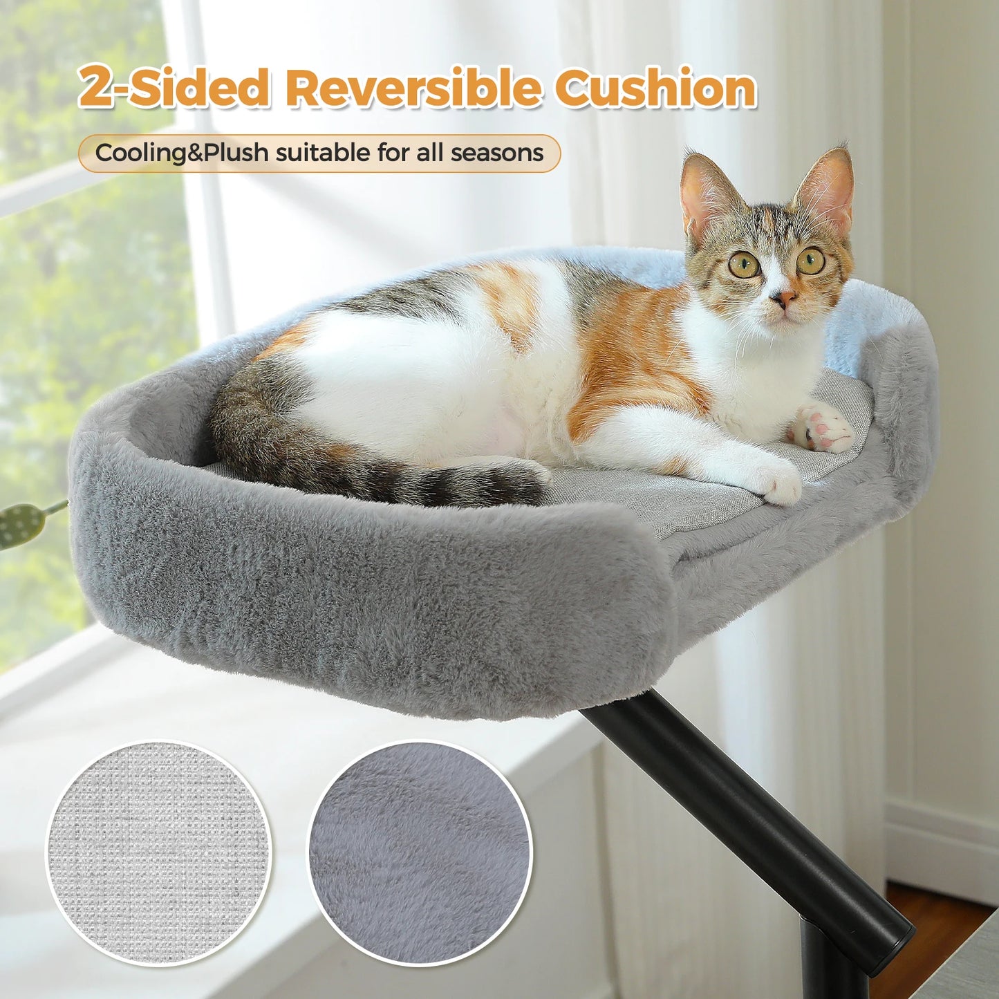 Adjustable 360° Cat Bed Stand
