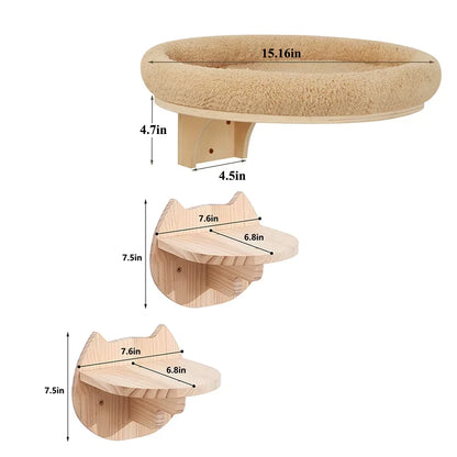 Wall Mounted Solid Wooden Furniture