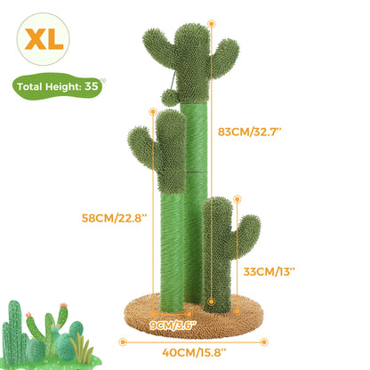 Tall Cactus Scratching Post for Indoor Cats