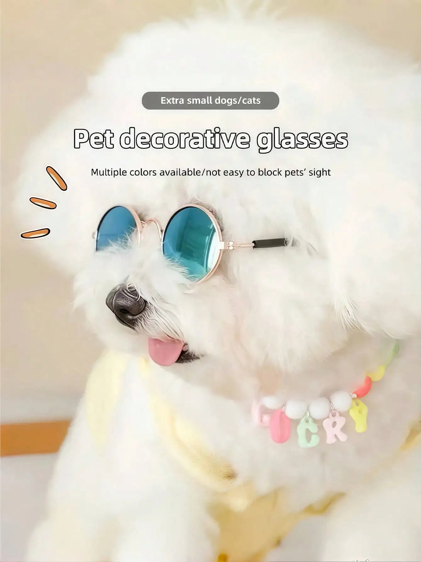 Mini Round Sunglasses w/Anti-Slip Strap