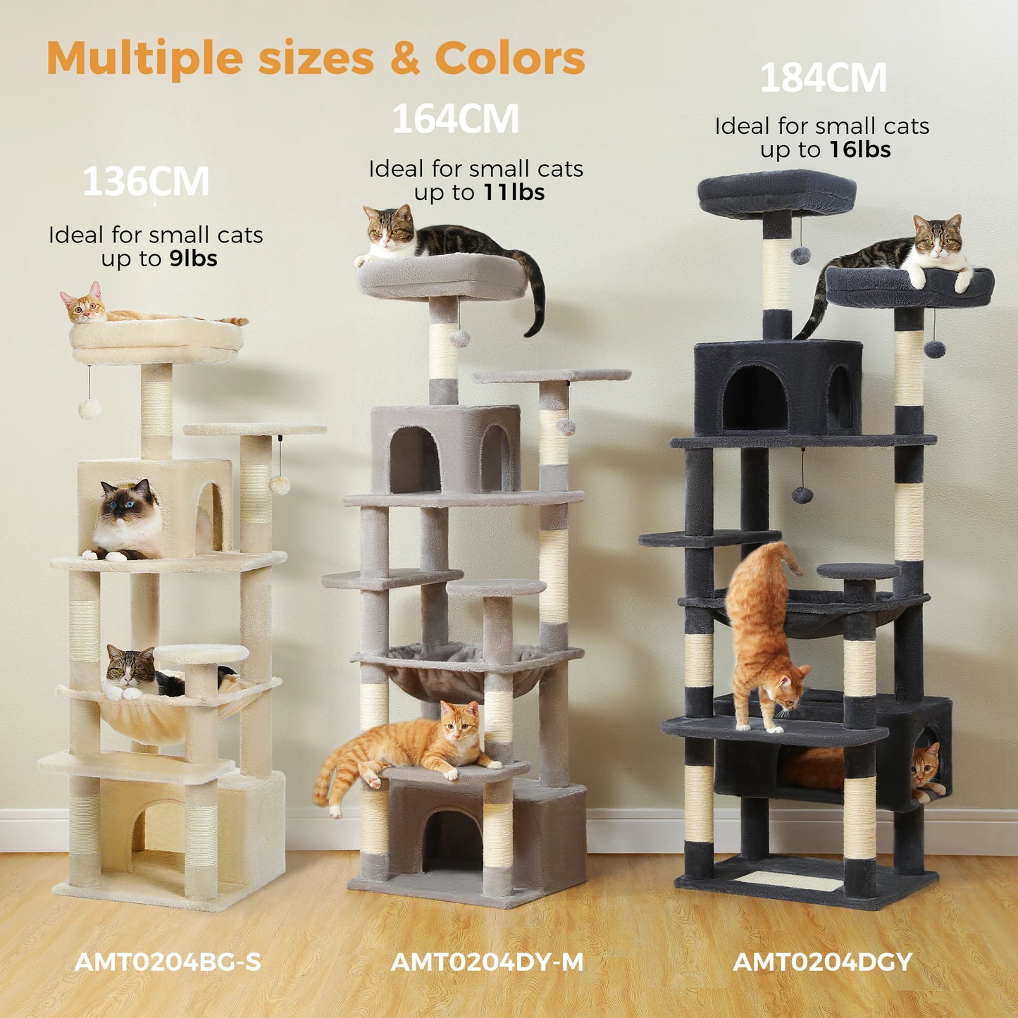 Large Indoor Tree and Tower w/Scratching Post