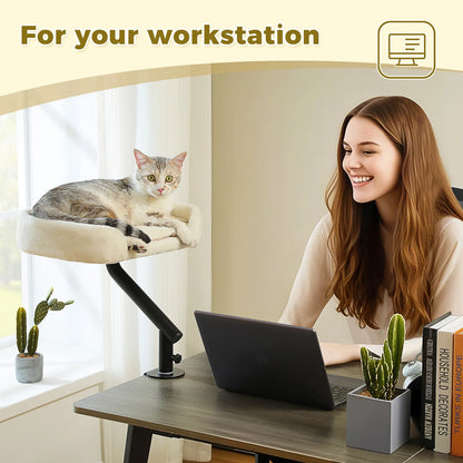 Adjustable 360° Cat Bed Stand