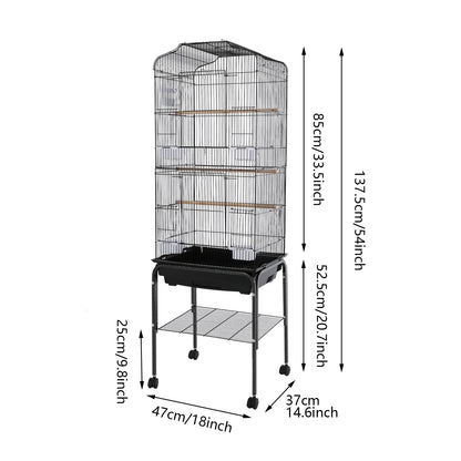 Large Cage w/Stand & Wheels