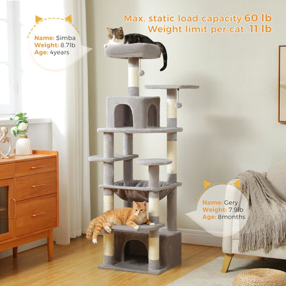 Large Indoor Tree and Tower w/Scratching Post