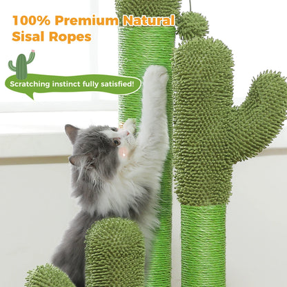 Tall Cactus Scratching Post for Indoor Cats