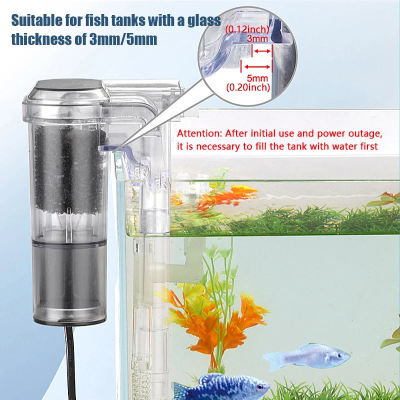 Suspended Mini Filter For Fish Tanks