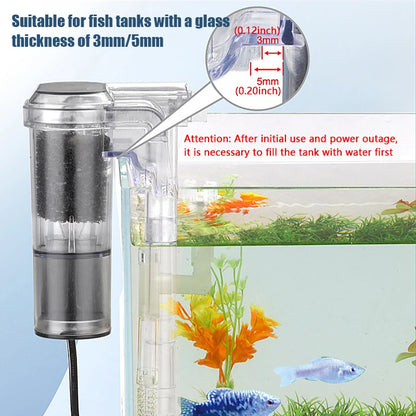 Suspended Mini Filter For Fish Tanks