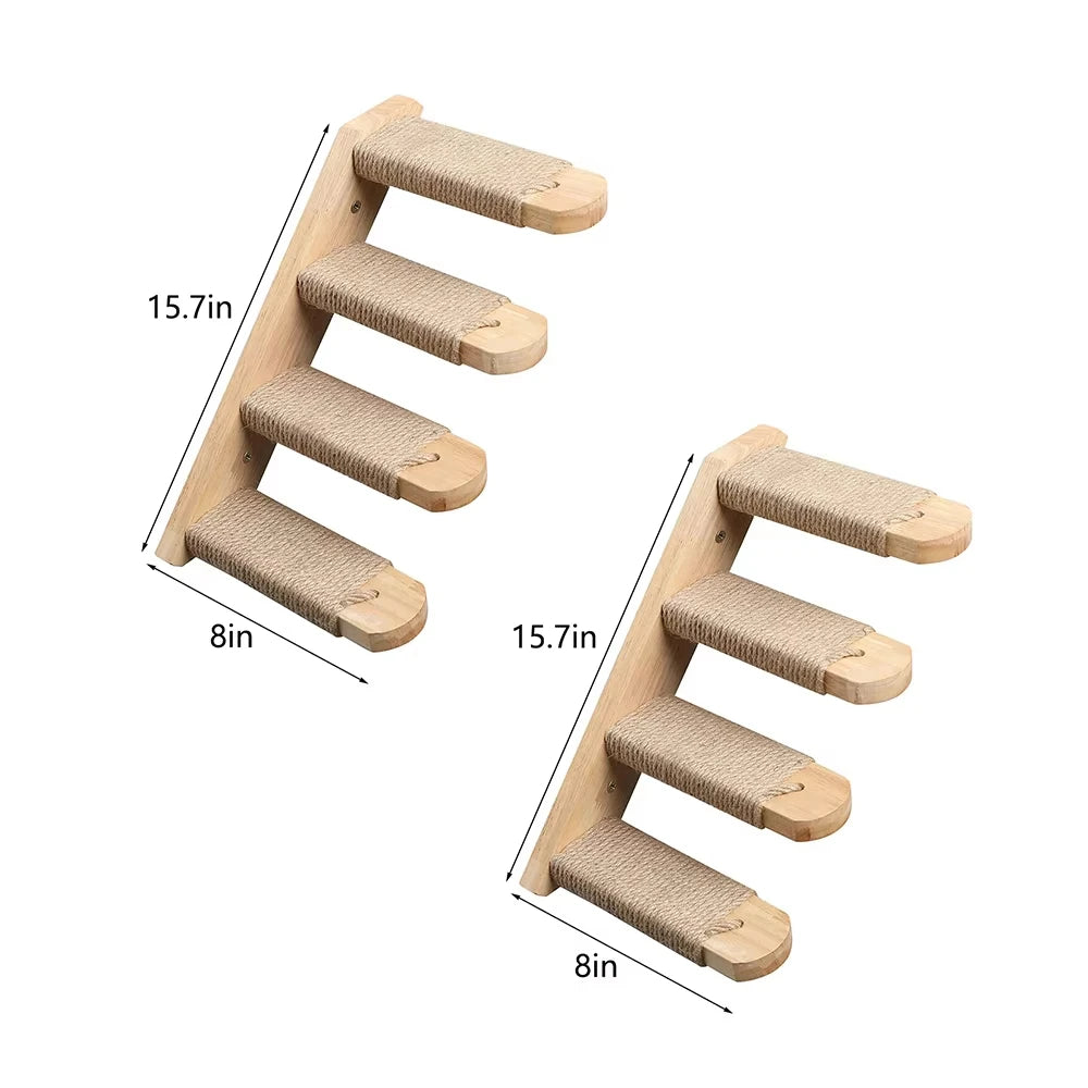 39.4In Wall-Mounted Cat Roped Bridge