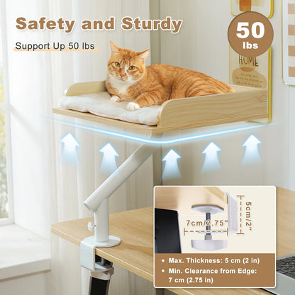 Adjustable 360° Cat Bed Stand