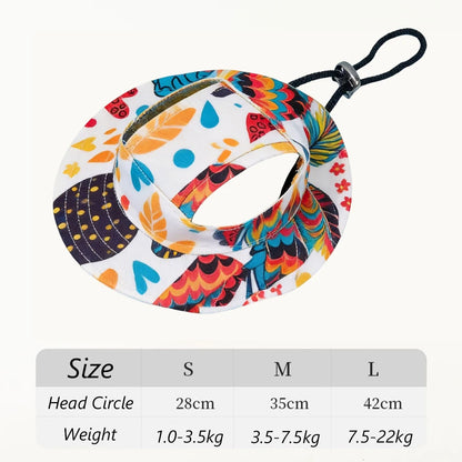 Summer Sunscreen Hat Suitable for Cats, Small-Med Dogs