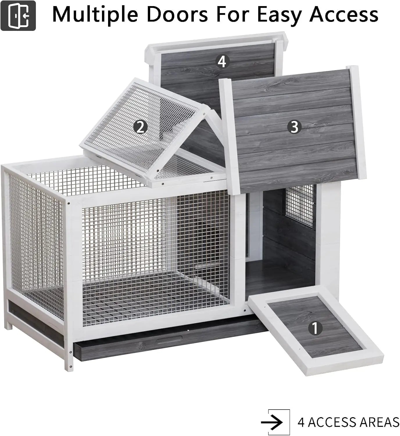 Wooden Rabbit Indoor/Outdoor Cage