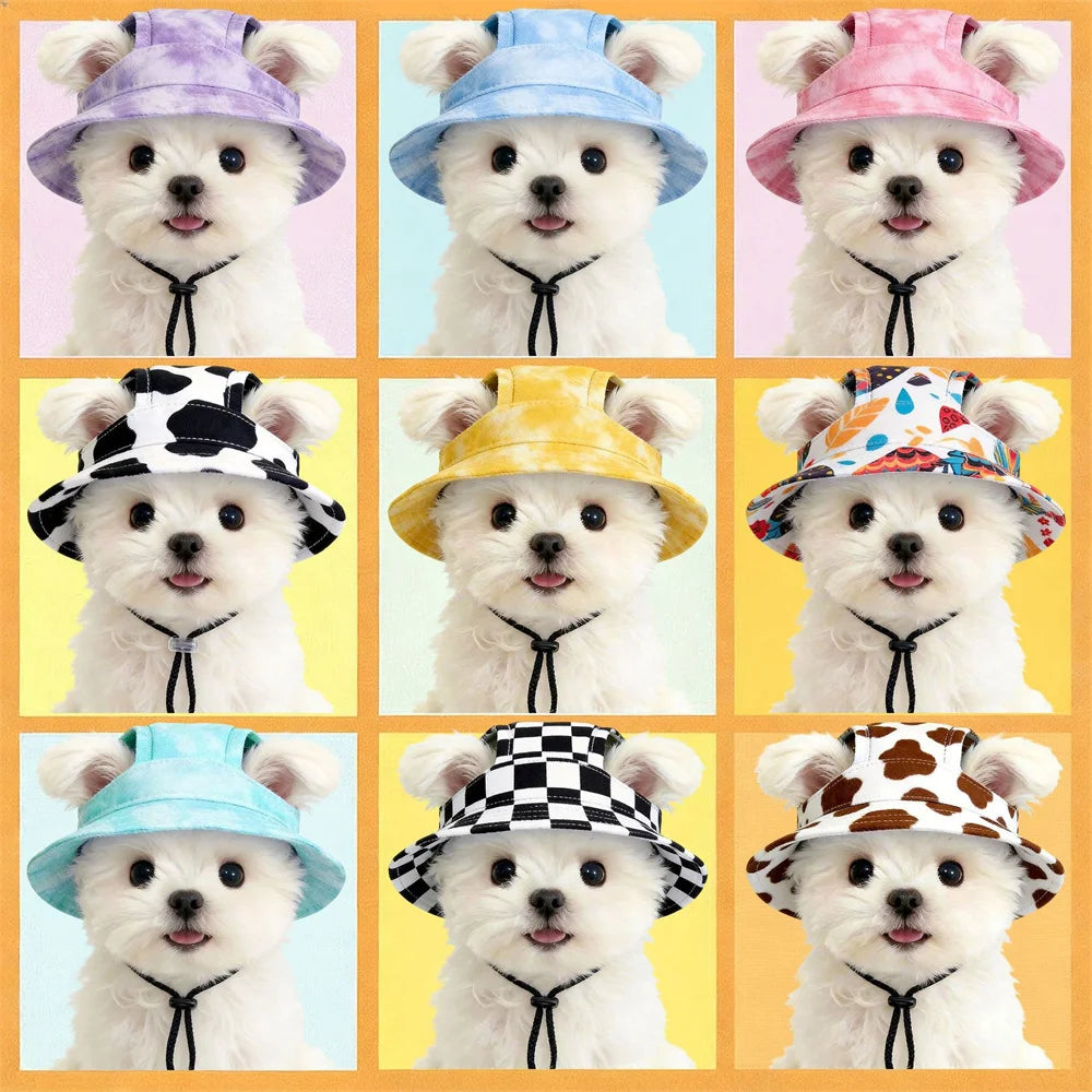 Summer Sunscreen Hat Suitable for Cats, Small-Med Dogs