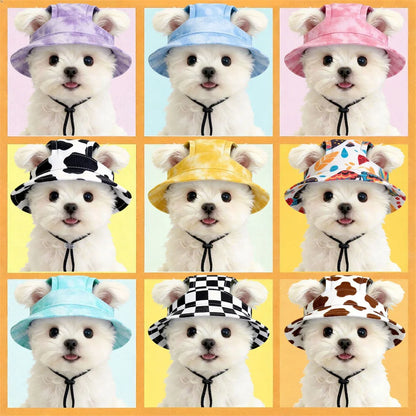 Summer Sunscreen Hat Suitable for Cats, Small-Med Dogs