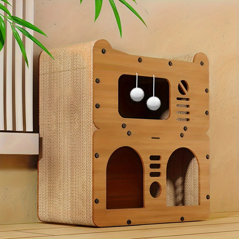 Spacious Indoor/Outdoor Cat House