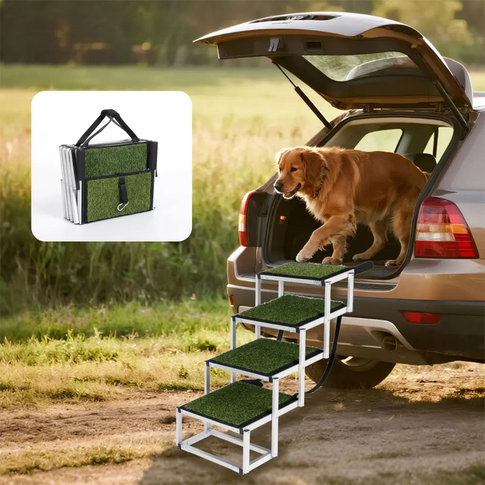 4 Step Dog Stair for Cars