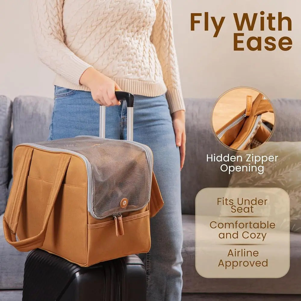 Small Dog Purse Carrier w/Cotton Padded Interior