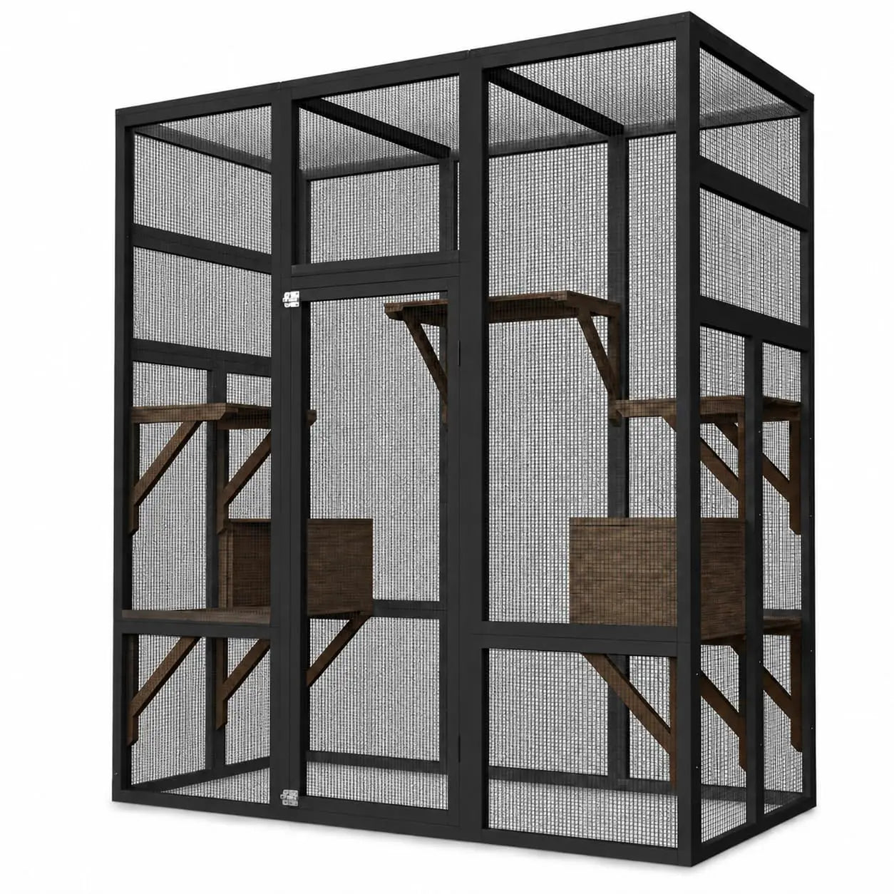 70in Wooden Outdoor Cat Enclosure
