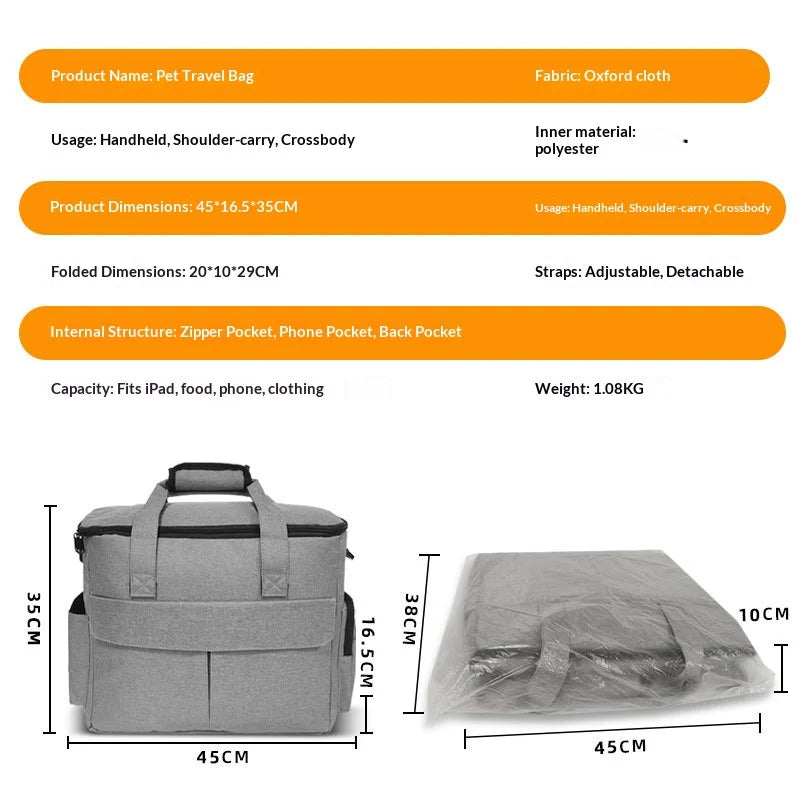 Large Capacity Dog and Cat Food Backpack