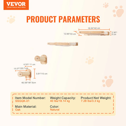 Wall Mounted Cat Shelves & Perches
